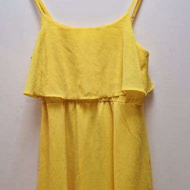 Yellow Spaghetti Strap Dress Even&Odd