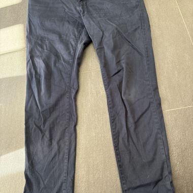 Dark Blue Casual Pants Zara