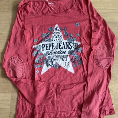 Pepe Jeans red long sleeve top