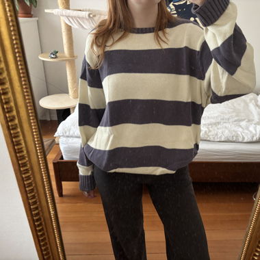 striped brandy melville knit sweater