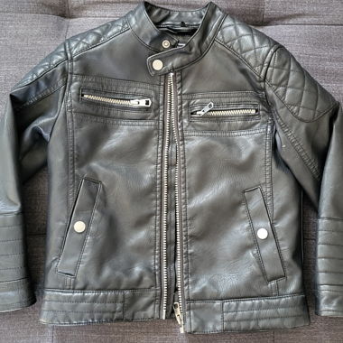 Veste en cuir enfant T. 116