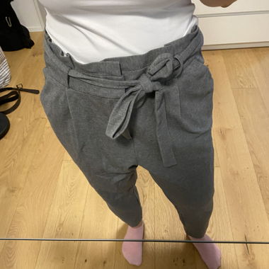Pantalon en tissu gris
