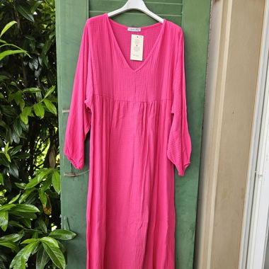 Mega Musselin Maxikleid