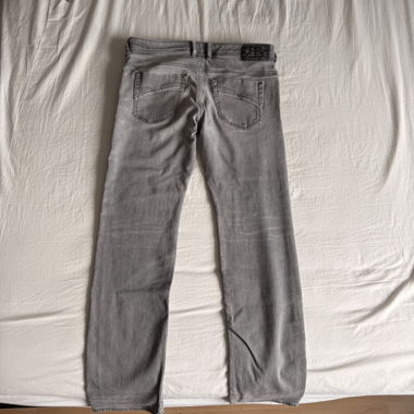 Diesel grey straight-leg jeans
