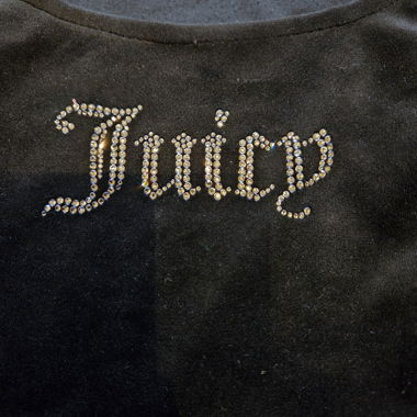 Juicy Couture velour crop top