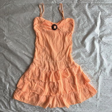 “Ploet” button detailing summer mini dress