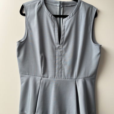 Top da donna grigio-blu, taglia L, Max Mara