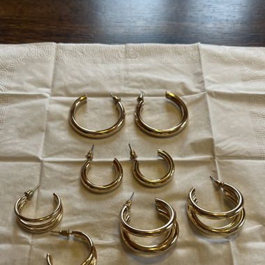Modeschmuck Ohrringe Gold 