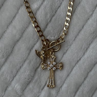 Collier croix en ton or Evryjewls