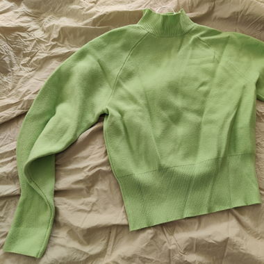 Grüner Pulli