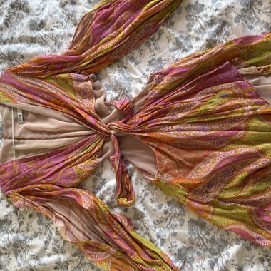 Zara Wickel-Kleid bunt