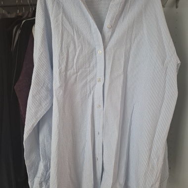 NAKD Striped Shirt in Blue and White