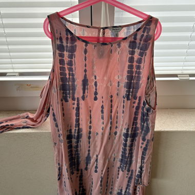 Vestito Pepe Jeans rosa con motivo batik