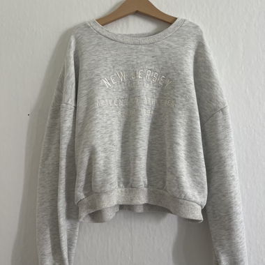 Maglione New Jersey grigio-bianco
