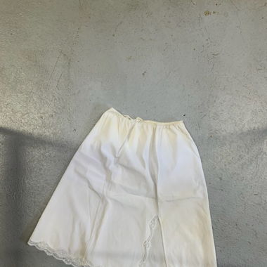 silk skirt with slit