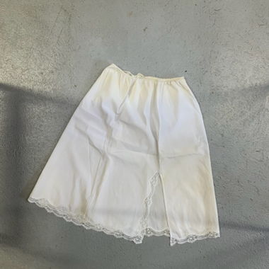 silk skirt with slit