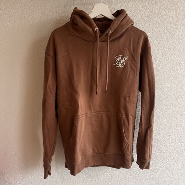 Felpa con cappuccio Siksilk marrone