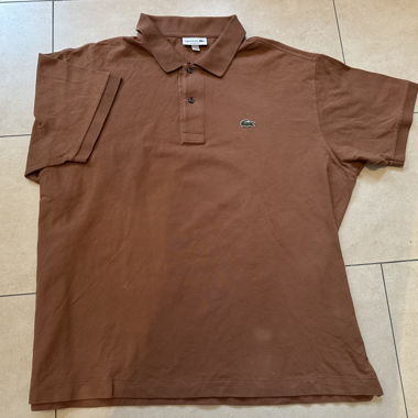 Lacoste Poloshirt braun Classic Fit Grösse 3XL