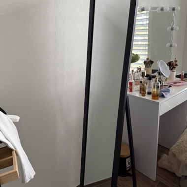 Standspiegel schwarz