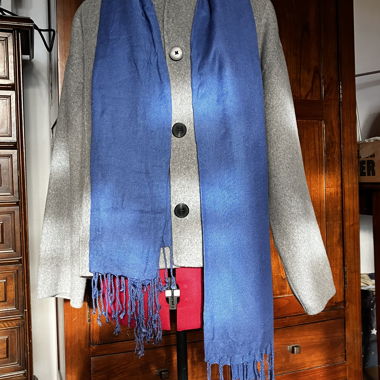 Blue scarf