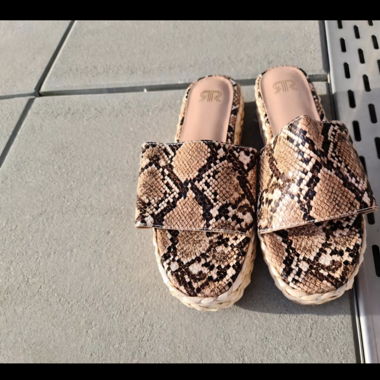 🩷 Schlangenprint Sommerschuhe 🩷