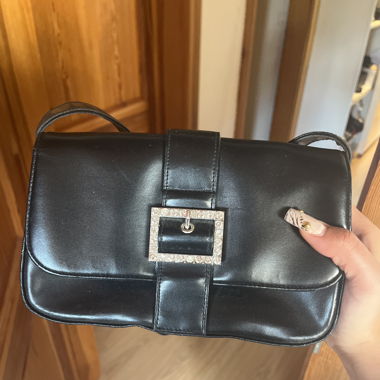 Black purse with strass