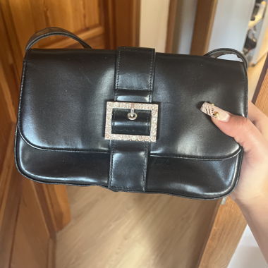 Black purse with strass
