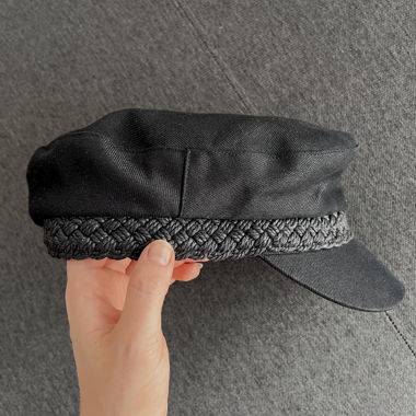 Schwarze Breton-Cap