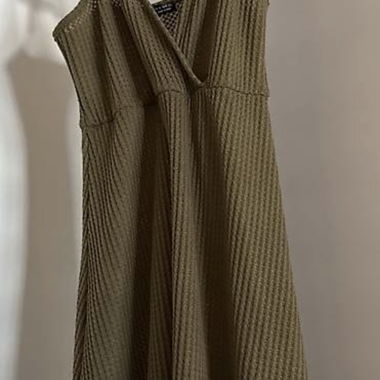 Short dress kaki green