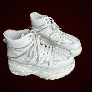 white fake buffalos