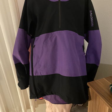Giacca sci/snowboard Salomon L lilla/nera