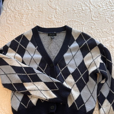 Strickjacke blau