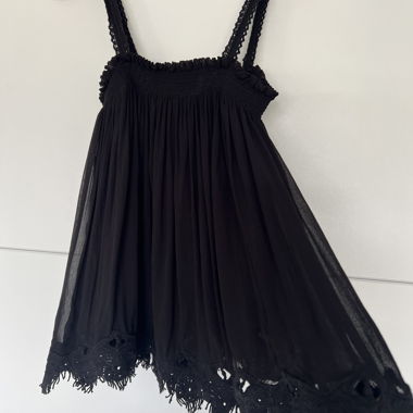 Zara schwarzes Top Boho, Ibiza