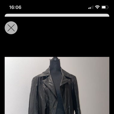 Faux Leather trench coat