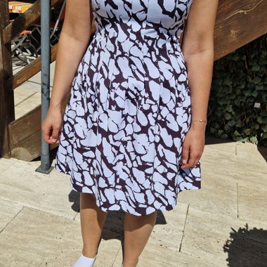 Robe sans manches imprimée