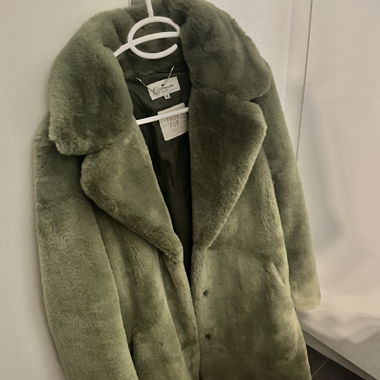 Manteau à poile vert