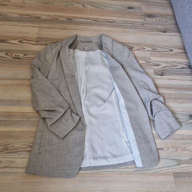 Blazer court ceintré 
