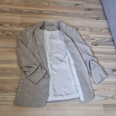 Blazer court ceintré 