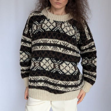  Vintage Norwegerpullover one size  Wolle