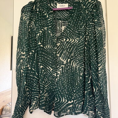 Blusa ba&sh con stampa verde