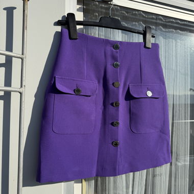 Buttoned Violet Skirt - Morgan