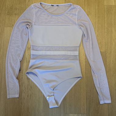 Body manches longues transparent