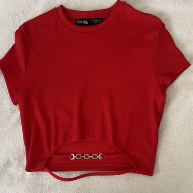 Cropped Oberteil Rot