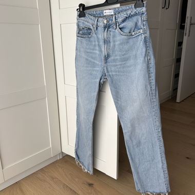 ZARA Mom Fit Jeans Hellblau Grösse EUR 38