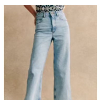 Jeans, helle Waschung