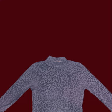 Pull léopard noir transparent 