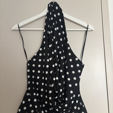 Black and White Polka Dot Top