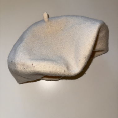 Beige Wollberet