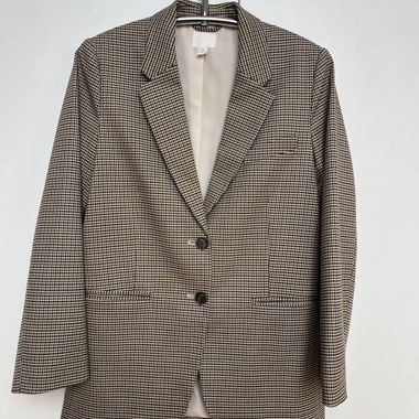 Fine checked blazer