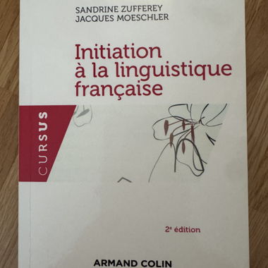 Initiation à la linguistique française